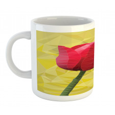 Geometric  Blooming Tulip Mug