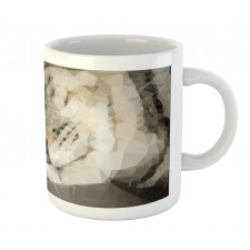 Low Poly Art Cat Portrait Mug