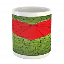 Geometric Mosaic Art Heart Mug