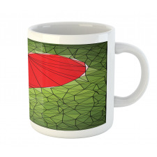 Geometric Mosaic Art Heart Mug