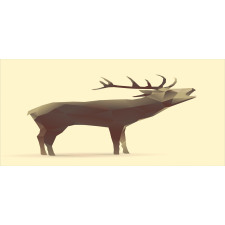 Geometric Elk Animal Art Mug