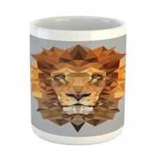 Lion in Geometric Details Mug