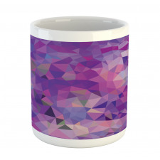 Violet Toned Triangles Mug