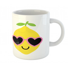 Boy Girl Lemon Smiling Mug