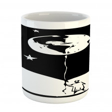 Boy Looking Up Stars Earth Mug