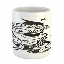 Whimsical Clown Portrait Mug