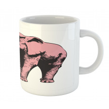 Cartoon Elephant in Glasses Mug