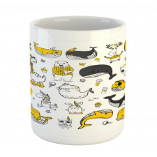 Hipster Style Animal Motifs Mug