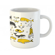 Hipster Style Animal Motifs Mug