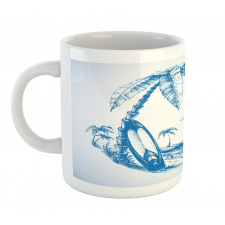 Surf Hawaiian Beach Mug