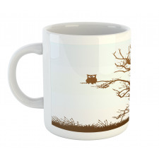 Owl Autumn Tree Branch Mug