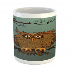 Tired Owl on Oak Tree Mug