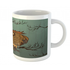 Tired Owl on Oak Tree Mug