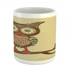 Owl Sitting on Branch Mug