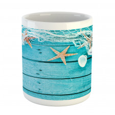 Nautical Shells and Net Mug