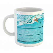 Nautical Shells and Net Mug