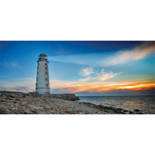 Lighthouse at Sunset Sea Mug