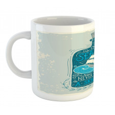 Bottle with Ship and Text Mug