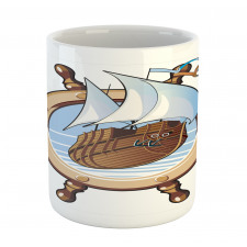 Ships Wheel Sailing Mug