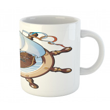 Ships Wheel Sailing Mug