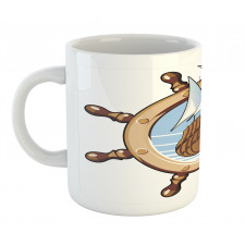 Ships Wheel Sailing Mug