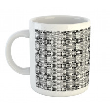 Concentric Shapes Squares Mug