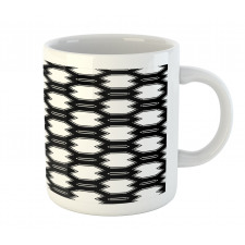 Monochrome Polygonal Grid Mug