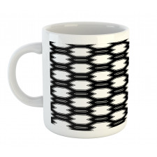 Monochrome Polygonal Grid Mug