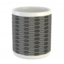 Vertical Waves Intersecting Mug