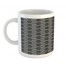 Vertical Waves Intersecting Mug