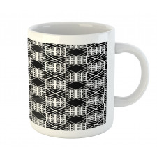 Artwork of Squares Stripes Mug