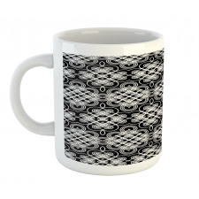 Vintage Flourishes Stripes Mug