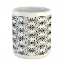 Sun Inspired Motifs Squares Mug