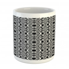 Retro Monotone Drop Rounds Mug