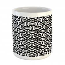 Geometric Flora Retro Art Mug