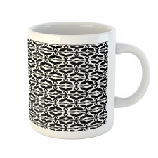 Geometric Flora Retro Art Mug