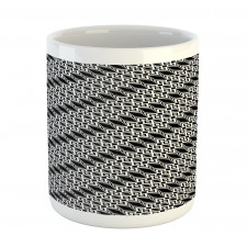 Diagonal Diamond Ornament Mug