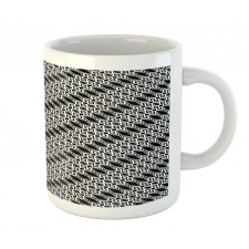 Diagonal Diamond Ornament Mug