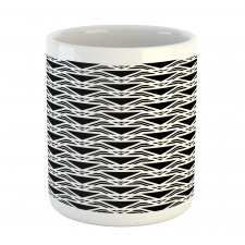 Modern Bars and Triangles Mug