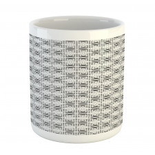 Striped Abstract Chevron Mug