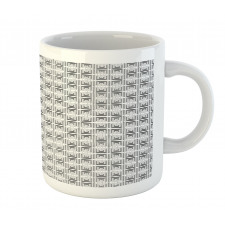 Striped Abstract Chevron Mug