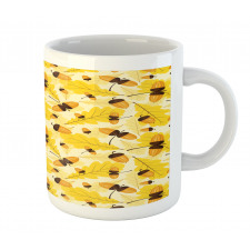 Fall Season Oak Leaf Acorns Mug