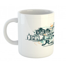 City Scenery Painting Mug