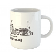 Netherlands City Skyline Mug