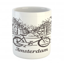 Bicycle Street Houses Mug