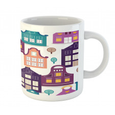 Traditional Houses Trees Mug