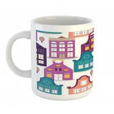 Traditional Houses Trees Mug