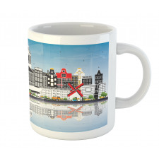 City Skyline Calligraphy Mug