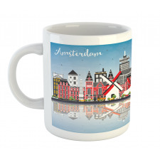 City Skyline Calligraphy Mug