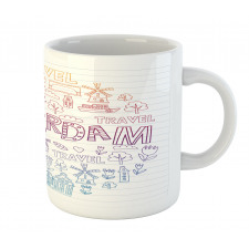 Doodle Style Elements Mug